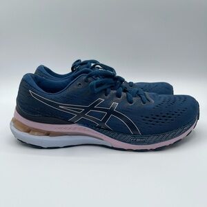 Asics Gel Kayano 28 Running Shoes Training Sneakers Womens Size 8.5 M Mako Blue